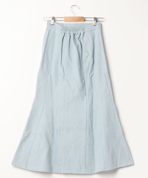 KOBE LETTUCE（コウベレタス）の「デニムマーメイドスカート（スカート・レディース・ライトブルー/オフホワイト/インディゴブルー/ブルー・FREE）」の14枚目の写真