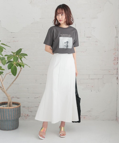 KOBE LETTUCE（コウベレタス）の「デニムマーメイドスカート（スカート・レディース・ライトブルー/オフホワイト/インディゴブルー/ブルー・FREE）」の8枚目の写真