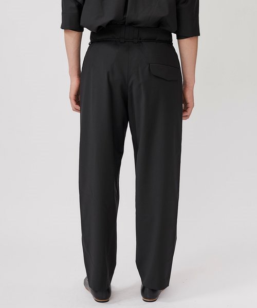 ETHOSENS（エトセンス）の「【ETHOSENS】EX.Wide PT（スラックス・メンズ・ブラック/グリーン/ワインレッド・1/2）」の16枚目の写真