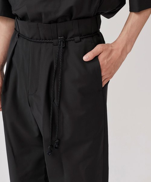 ETHOSENS（エトセンス）の「【ETHOSENS】EX.Wide PT（スラックス・メンズ・ブラック/グリーン/ワインレッド・1/2）」の22枚目の写真