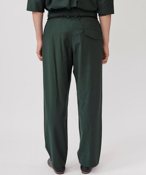 ETHOSENS（エトセンス）の「【ETHOSENS】EX.Wide PT（スラックス・メンズ・ブラック/グリーン/ワインレッド・1/2）」の12枚目の写真