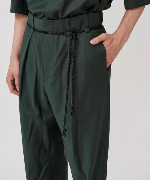 ETHOSENS（エトセンス）の「【ETHOSENS】EX.Wide PT（スラックス・メンズ・ブラック/グリーン/ワインレッド・1/2）」の17枚目の写真