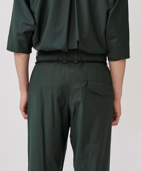 ETHOSENS（エトセンス）の「【ETHOSENS】EX.Wide PT（スラックス・メンズ・ブラック/グリーン/ワインレッド・1/2）」の20枚目の写真