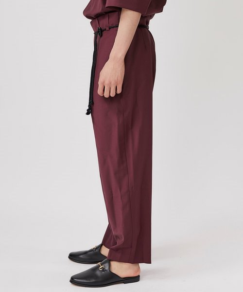 ETHOSENS（エトセンス）の「【ETHOSENS】EX.Wide PT（スラックス・メンズ・ブラック/グリーン/ワインレッド・1/2）」の15枚目の写真