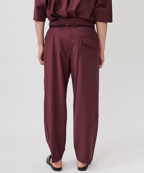 ETHOSENS（エトセンス）の「【ETHOSENS】EX.Wide PT（スラックス・メンズ・ブラック/グリーン/ワインレッド・1/2）」の5枚目の写真