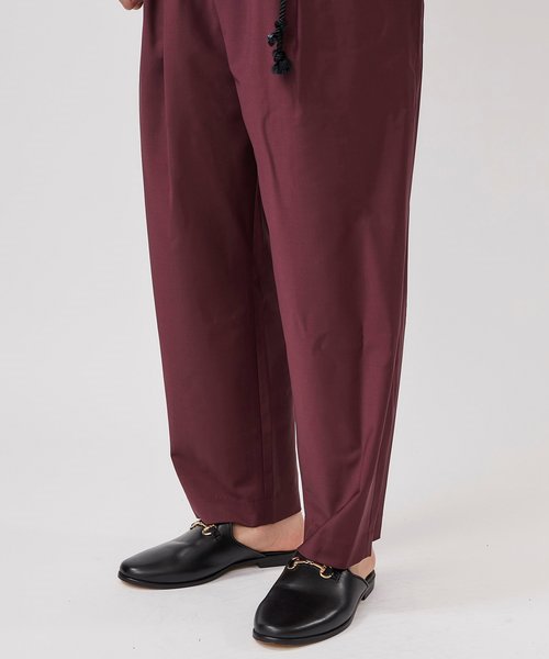 ETHOSENS（エトセンス）の「【ETHOSENS】EX.Wide PT（スラックス・メンズ・ブラック/グリーン/ワインレッド・1/2）」の18枚目の写真