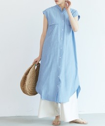 coca（coca） | ストライプ柄シャツワンピース(シャツワンピース)