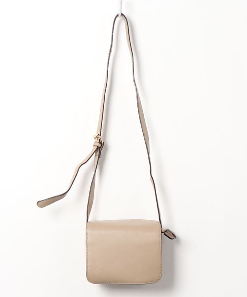 INTERPLANET（インタープラネット）の「スクエアーBAG（ショルダーバッグ・レディース・ベージュ/ブラック・フリー）」の2枚目の写真