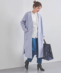 UNITED ARROWS（ユナイテッドアローズ）の「UWSC W Vノーカラー コート  