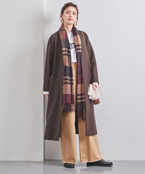 UNITED ARROWS（ユナイテッドアローズ）の「UWSC W Vノーカラー コート  