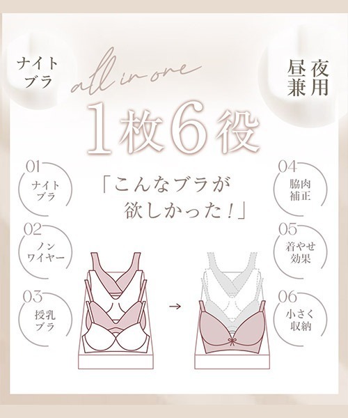 tu-hacci（ツーハッチ）の「夜朝オールインワン「24H使えるナイトブラ」ロジエレースブラジャー【ブラジャー単品】（ナイトブラ・レディース・ブラック/ワイン/ピンク/ラベンダー/ライトグレー/ネイビー/グレイッシュブルー/スモークピンク/グレイッシュベージュ/ライトブルー/ライトカーキ・C70/XXX-LARGE/LG/MG/M/SG/XXL/L/XL/S/85L/70M/70L/65L/75M/80L/65M/75L/90L）」の16枚目の写真