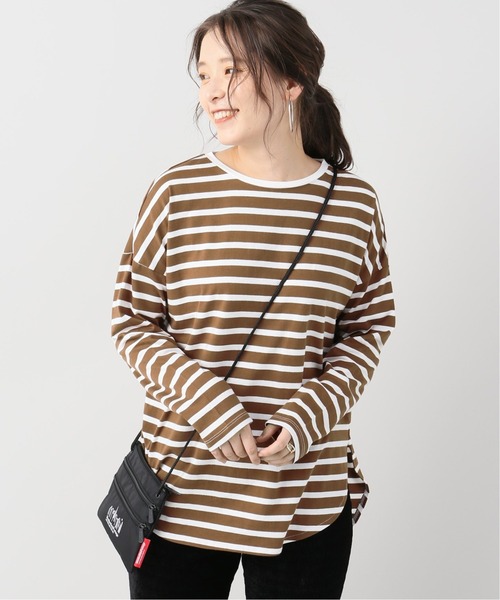 JOINT WORKS(ジョイントワークス)の「J-ラウンドカットソー(Tシャツ/カットソー・レディース・ホワイト/ブラウン/ブルー・FREE)」の1枚目の写真