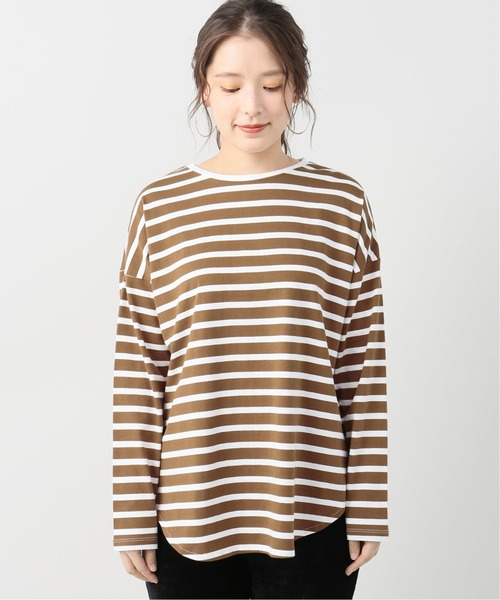 JOINT WORKS(ジョイントワークス)の「J-ラウンドカットソー(Tシャツ/カットソー・レディース・ホワイト/ブラウン/ブルー・FREE)」の4枚目の写真
