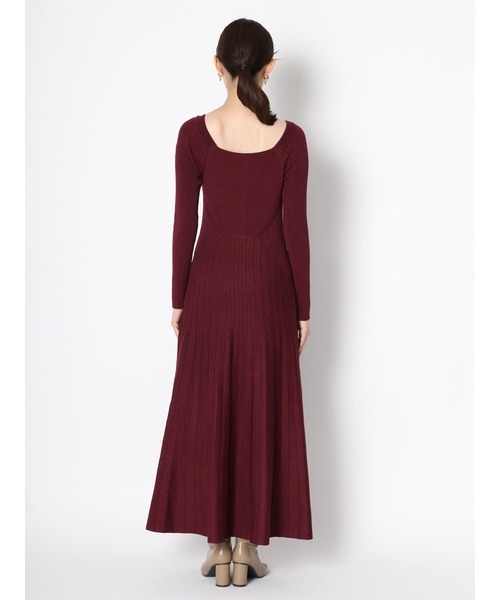 Lily ワンピースbrown リリーブラウン のファッション ラメニットワンピース ワンピース Lily