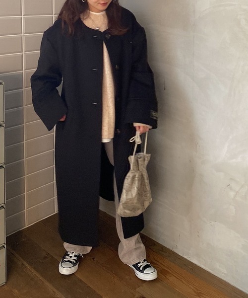 archives(アルシーヴ)の「ノーカラーコート(ノーカラーコート・レディース・グレー/ブラック/アイボリー/グレー系その他・MEDIUM)」の11枚目の写真