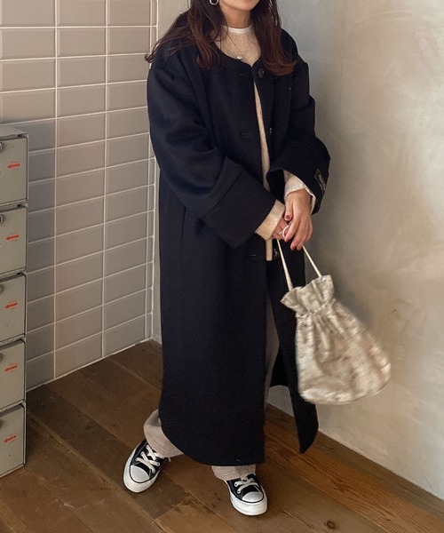 archives(アルシーヴ)の「ノーカラーコート(ノーカラーコート・レディース・グレー/ブラック/アイボリー/グレー系その他・MEDIUM)」の12枚目の写真