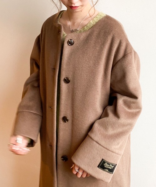 archives(アルシーヴ)の「ノーカラーコート(ノーカラーコート・レディース・グレー/ブラック/アイボリー/グレー系その他・MEDIUM)」の16枚目の写真