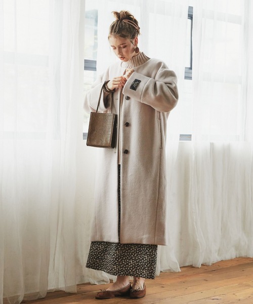 archives(アルシーヴ)の「ノーカラーコート(ノーカラーコート・レディース・グレー/ブラック/アイボリー/グレー系その他・MEDIUM)」の5枚目の写真