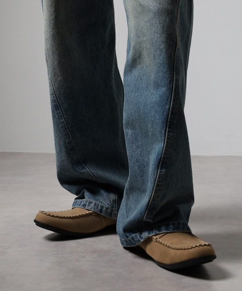 LASSU&FRISS（ラスアンドフリス）の「LASSU&FRISS 軽量ドライビングローファー（ローファー・メンズ・ブラック/ダークブラウン/ベージュ/ネイビー/ブラウン/グレー・40/41/42/43/39/44）」の9枚目の写真