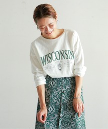 NOMBRE IMPAIR | WISCONSINプリント ドルマンカットソー(Tシャツ/カットソー)