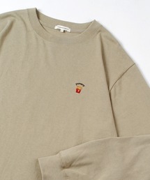 JUNK FOOD ワンポイント 胸刺繍 クルーネック ロンＴ