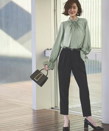 【新品未使用】クロノス❤️長袖ブラウス　レディース　オフィスカジュアル AOYAMA 【洋服の青山】ゼロプレッシャー ブラウス 長袖 レディース