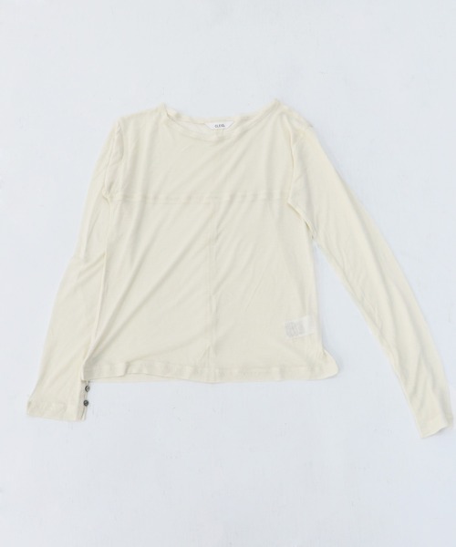 CLEIO（クレイオ）の「【CLEIO】袖口ボタンシアーTシャツ（Tシャツ/カットソー・レディース・ブラウン/アイボリー・FREE）」の20枚目の写真