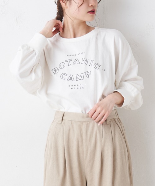 PUAL CE CIN(ピュアルセシン)の「ロゴプリントプルオーバー(Tシャツ/カットソー・レディース・ホワイト/チャコールグレー/ブルー/ピンク系その他・FREE)」の2枚目の写真