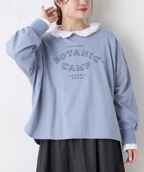 PUAL CE CIN(ピュアルセシン)の「ロゴプリントプルオーバー(Tシャツ/カットソー・レディース・ホワイト/チャコールグレー/ブルー/ピンク系その他・FREE)」の3枚目の写真