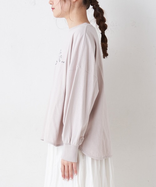 PUAL CE CIN(ピュアルセシン)の「ロゴプリントプルオーバー(Tシャツ/カットソー・レディース・ホワイト/チャコールグレー/ブルー/ピンク系その他・FREE)」の22枚目の写真