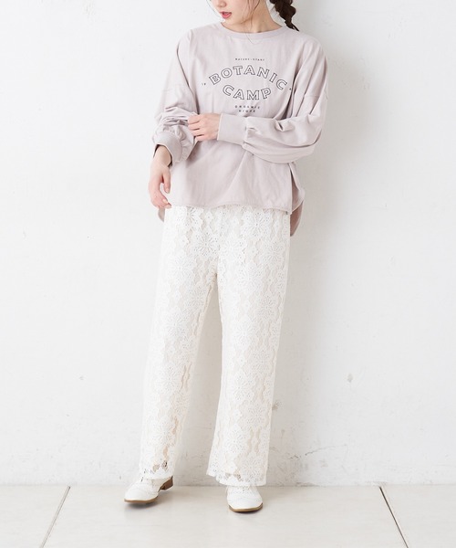 PUAL CE CIN(ピュアルセシン)の「ロゴプリントプルオーバー(Tシャツ/カットソー・レディース・ホワイト/チャコールグレー/ブルー/ピンク系その他・FREE)」の20枚目の写真