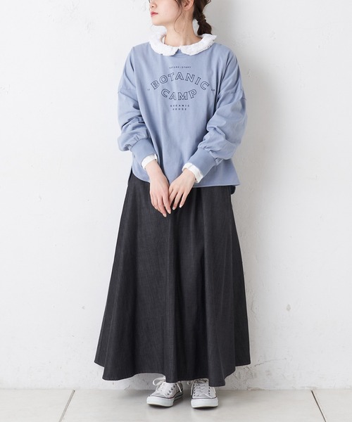 PUAL CE CIN(ピュアルセシン)の「ロゴプリントプルオーバー(Tシャツ/カットソー・レディース・ホワイト/チャコールグレー/ブルー/ピンク系その他・FREE)」の6枚目の写真