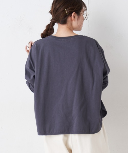 PUAL CE CIN(ピュアルセシン)の「ロゴプリントプルオーバー(Tシャツ/カットソー・レディース・ホワイト/チャコールグレー/ブルー/ピンク系その他・FREE)」の7枚目の写真