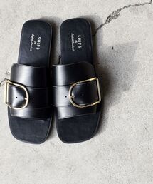 バックルデザインフラットサンダル◆