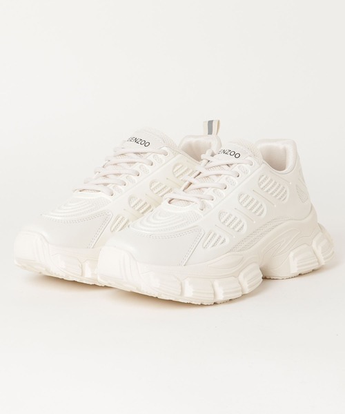 JUNOAH（ジュノア）の「厚底ダッドスニーカー（スニーカー・レディース・ホワイト/ブラック・38/36/37/39）」の12枚目の写真