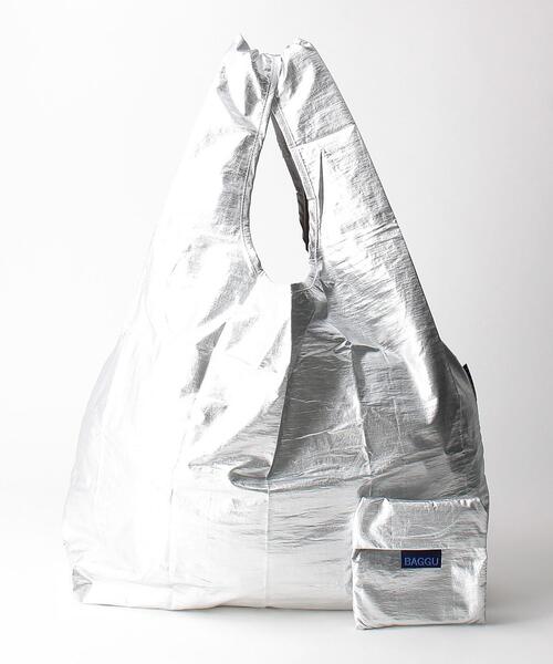 BAGGU（バグー）の「＜BAGGU＞メタリック ポケッタブルバッグ/Standard（エコバッグ/サブバッグ・レディース・ピンク/シルバー/ゴールド・FREE）」の3枚目の写真