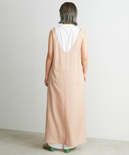 nitca（ニトカ）の「.*◇Cu/Cサテンナチュラルヴィンテージダイ　ノースリワンピース（ワンピース・レディース・ライトブルー/カーキ/ライトピンク・FREE）」の13枚目の写真