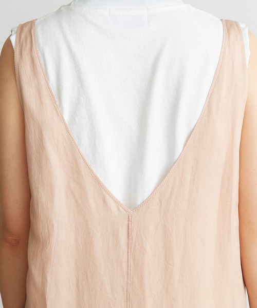 nitca（ニトカ）の「.*◇Cu/Cサテンナチュラルヴィンテージダイ　ノースリワンピース（ワンピース・レディース・ライトブルー/カーキ/ライトピンク・FREE）」の5枚目の写真