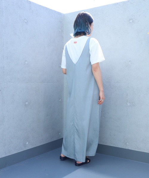 nitca（ニトカ）の「.*◇Cu/Cサテンナチュラルヴィンテージダイ　ノースリワンピース（ワンピース・レディース・ライトブルー/カーキ/ライトピンク・FREE）」の18枚目の写真