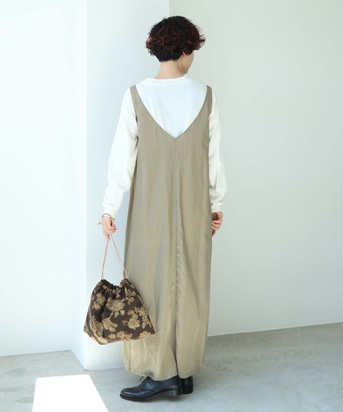 nitca（ニトカ）の「.*◇Cu/Cサテンナチュラルヴィンテージダイ　ノースリワンピース（ワンピース・レディース・ライトブルー/カーキ/ライトピンク・FREE）」の22枚目の写真