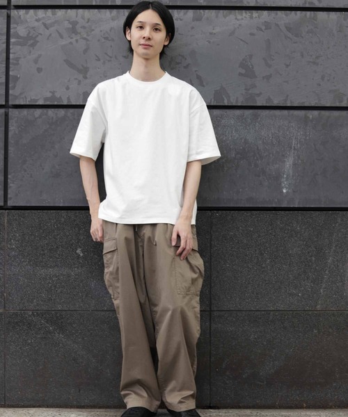 ADAM ET ROPE'(アダムエロペ)の「4Dコットンワイドカーゴパンツ(カーゴパンツ・メンズ・ホワイト/グレー系その他・M/L)」の18枚目の写真