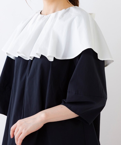 良品　Sono デザインフレアブラウス　バックリボン　日本製 良品 Sono デザインフレアブラウス バックリボン 日本製