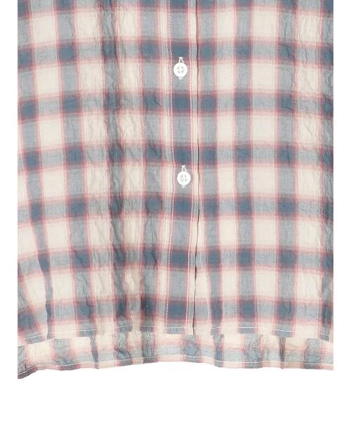 Green　Parks（グリーンパークス）の「シャーリングチェックカジュアルシャツ＊（シャツ/ブラウス・レディース・その他5/ストライプ/その他16/ブルー系その他3・FREE）」の14枚目の写真