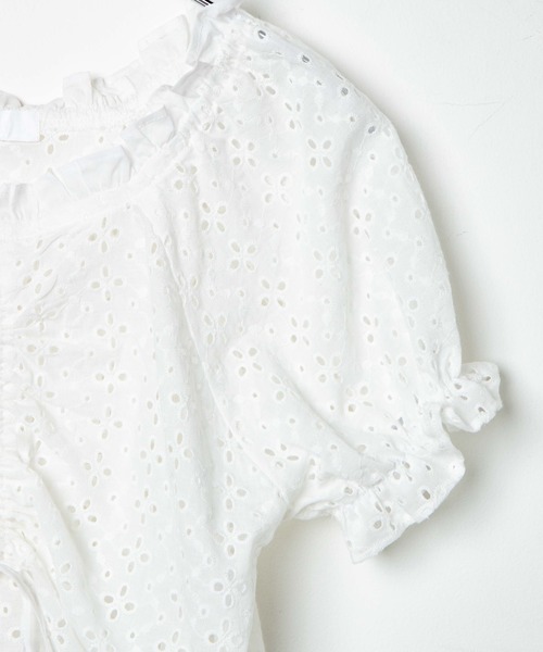 DuKKah（デュカ）の「Dukkah/【低身長向け】コットンレースチロルブラウス（シャツ/ブラウス・レディース・ホワイト・X-SMALL）」の11枚目の写真