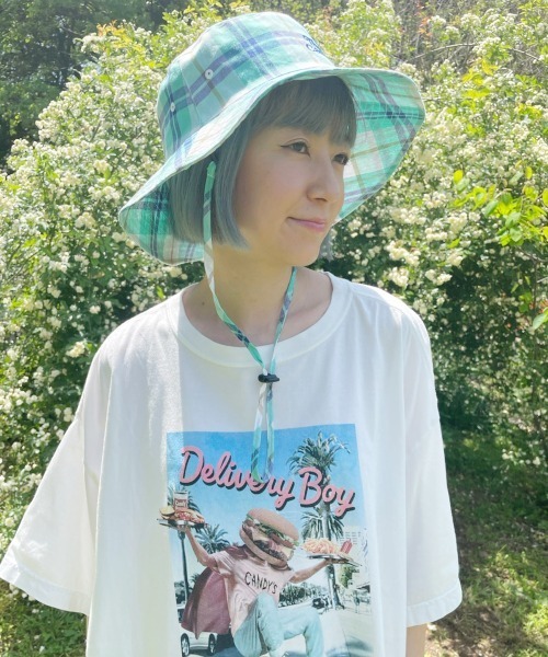 Candy Stripper（キャンディストリッパー）の「DELIVERY BOY BIG Tシャツ（Tシャツ/カットソー・レディース・オフホワイト/ライトブルー/ブラック/イエロー・2）」の2枚目の写真