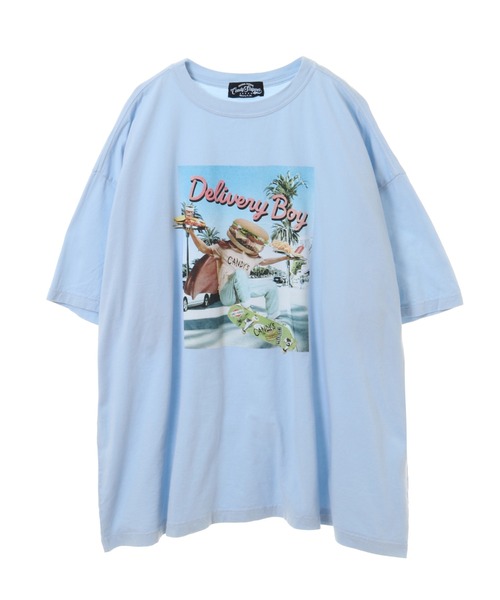 Candy Stripper（キャンディストリッパー）の「DELIVERY BOY BIG Tシャツ（Tシャツ/カットソー・レディース・オフホワイト/ライトブルー/ブラック/イエロー・2）」の11枚目の写真