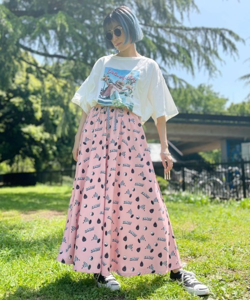 Candy Stripper（キャンディストリッパー）の「DELIVERY BOY BIG Tシャツ（Tシャツ/カットソー・レディース・オフホワイト/ライトブルー/ブラック/イエロー・2）」の10枚目の写真