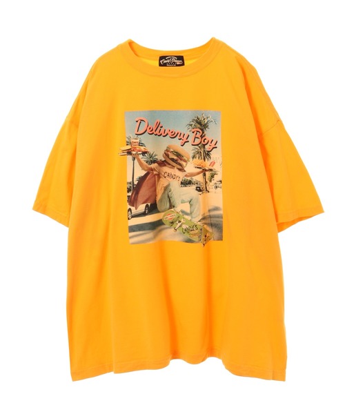 Candy Stripper（キャンディストリッパー）の「DELIVERY BOY BIG Tシャツ（Tシャツ/カットソー・レディース・オフホワイト/ライトブルー/ブラック/イエロー・2）」の12枚目の写真