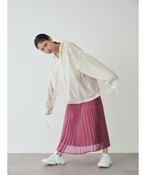 GARAGE OF GOOD CLOTHING(ガレージオブグッドクロージング)の「FEA フード付アノラツク風シャツ(シャツ/ブラウス・レディース・ブラック/アイボリー・FREE)」の15枚目の写真