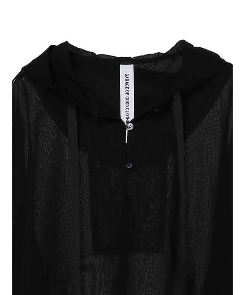 GARAGE OF GOOD CLOTHING(ガレージオブグッドクロージング)の「FEA フード付アノラツク風シャツ(シャツ/ブラウス・レディース・ブラック/アイボリー・FREE)」の18枚目の写真
